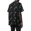 Off-White Herre SS22 Ensfarget Rundhalset Logo-trykk Kortærmet Svart T-skjorte