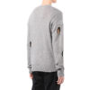 Off-White Herre SS22 Ensfarget Rundhalset Pullover Langermet Ullgenser Grå