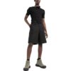 Off-White Herre SS22 Ensfarget Spenne Stor Lomme Cargo Rett Shorts Løs Passform Svart