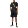 Off-White Herre SS22 Ensfarget Straight Shorts med snøring, svart