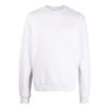 Off-White Herre SS22 Ensfarget Stripe-trykk Rund hals Langermet versjon Hvit