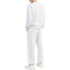 Off-White Herre SS22 Ensfarget Stripe-trykk Rund hals Langermet versjon Hvit