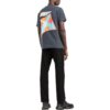 Off-White Herre SS22 Gradient Logo-trykk Rundhalset Kortærmet Vanlig versjon Grå T-skjorte