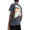 Off-White Herre SS22 Gradient Logo-trykk Rundhalset Kortærmet Vanlig versjon Grå T-skjorte