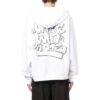 Off-White Herre SS22 Graffititrykk Snøring Løs Passform Hvit