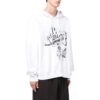 Off-White Herre SS22 Graffititrykk Snøring Løs Passform Hvit