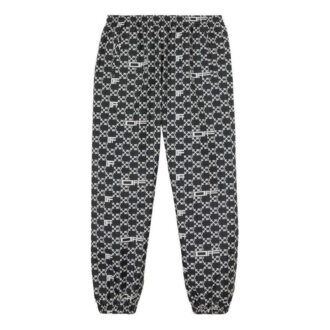 Off-White Herre SS22 Heltrykk Pilemønster Alfabet Sportsbukser/Joggebukser Svart