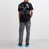 Off-White Herre SS22 Heltrykk Pilemønster Alfabet Sportsbukser/Joggebukser Svart