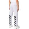 Off-White Herre SS22 Ikonisk Twill-trykk Sportsbukser/Joggebukser Versjon Lysegrå