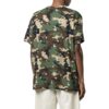 Off-White Herre SS22 Kamuflasjemønster Rundhalset Short Versjon Grønn T-skjorte