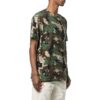 Off-White Herre SS22 Kamuflasjemønster Rundhalset Short Versjon Grønn T-skjorte
