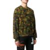 Off-White Herre SS22 kamuflasjeprint rundhalset genser, grønn