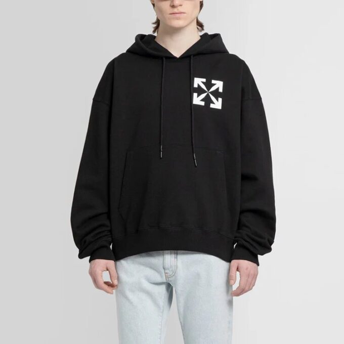 Off-White Herre SS22 Kangaroo Pocket Arrow Large Autumn Black