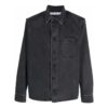 Off-White Herre SS22 Langermet Denim-skjorte med revers, grå