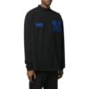 Off-White Herre SS22 Logo Arrow-trykk Halv turtleneck Langermet Svart T-skjorte