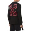 Off-White Herre SS22 Logo Arrow-trykk Rundhalset genser Langermet versjon Svart