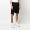 Off-White Herre SS22 Logo Arrows-trykk Casual Rette Shorts Løs Passform Svart