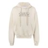 Off-White Herre SS22 Logo brodert bomull med hette og lange ermer, khaki