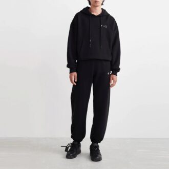 Off-White Herre SS22 Logo Bundle Feet Sportsbukser/Joggebukser Svart