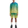 Off-White Herre SS22 Logo Full Print Gradient Loose Fit Pullover Gradient