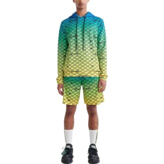 Off-White Herre SS22 Logo Full Print Gradient Loose Fit Pullover Gradient