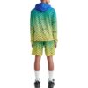 Off-White Herre SS22 Logo Full Print Gradient Loose Fit Pullover Gradient