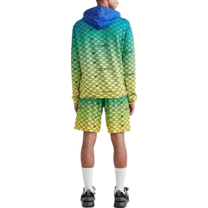 Off-White Herre SS22 Logo Full Print Gradient Loose Fit Pullover Gradient