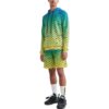 Off-White Herre SS22 Logo Full Print Gradient Loose Fit Pullover Gradient