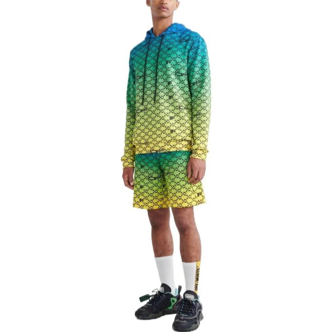 Off-White Herre SS22 Logo Full Print Gradient Loose Fit Pullover Gradient