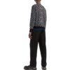 Off-White Herre SS22 Logo Intarsia Strikk Rundhals Langermet Ullgenser Svart