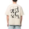 Off-White Herre SS22 Logo-mønster Rund hals Shorts Versjon Hvit T-skjorte