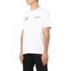 Off-White Herre SS22 Logo-mønstertrykk Kortærmet Hvit T-skjorte