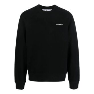 Off-White Herre SS22 Logo på ryggen Rund hals Langermet Svart