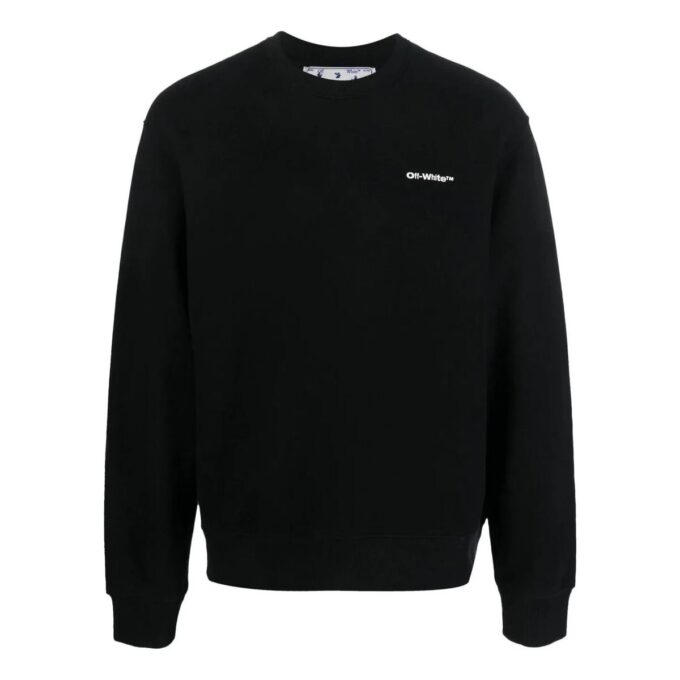 Off-White Herre SS22 Logo på ryggen Rund hals Langermet Svart