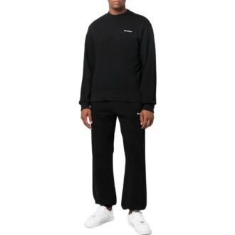 Off-White Herre SS22 Logo på ryggen Rund hals Langermet Svart
