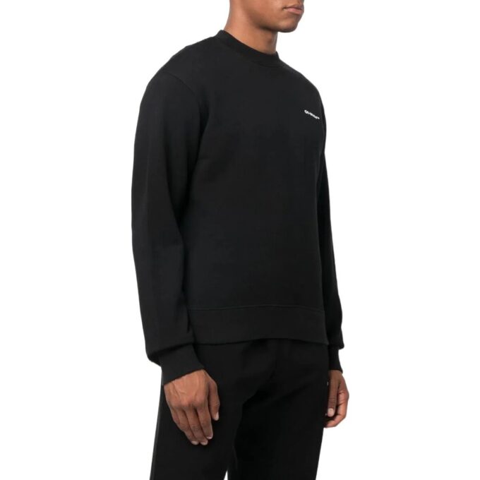 Off-White Herre SS22 Logo på ryggen Rund hals Langermet Svart