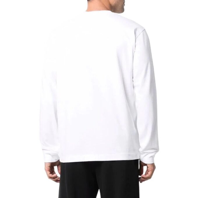 Off-White Herre SS22 Logo Rundhals Langermet Versjon Hvit
