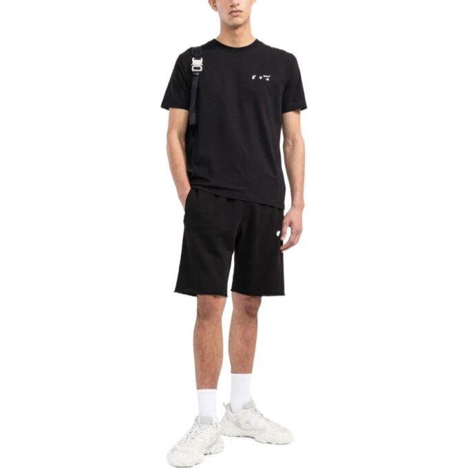 Off-White Herre SS22 Logo-trykk Casual Shorts Versjon Svart