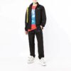 Off-White Herre SS22 Logo-trykk Diagonale striper Bundle Feet Sportsbukser/Joggebukser Svart