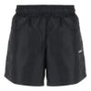 Off-White Herre SS22 Logo-trykk Elastisk linning Svart Rett Shorts