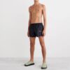 Off-White Herre SS22 Logo-trykk Elastisk linning Svart Rett Shorts