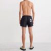 Off-White Herre SS22 Logo-trykk Elastisk linning Svart Rett Shorts