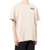Off-White Herre SS22 Logo-trykk Kortærmet Lysebrun T-skjorte