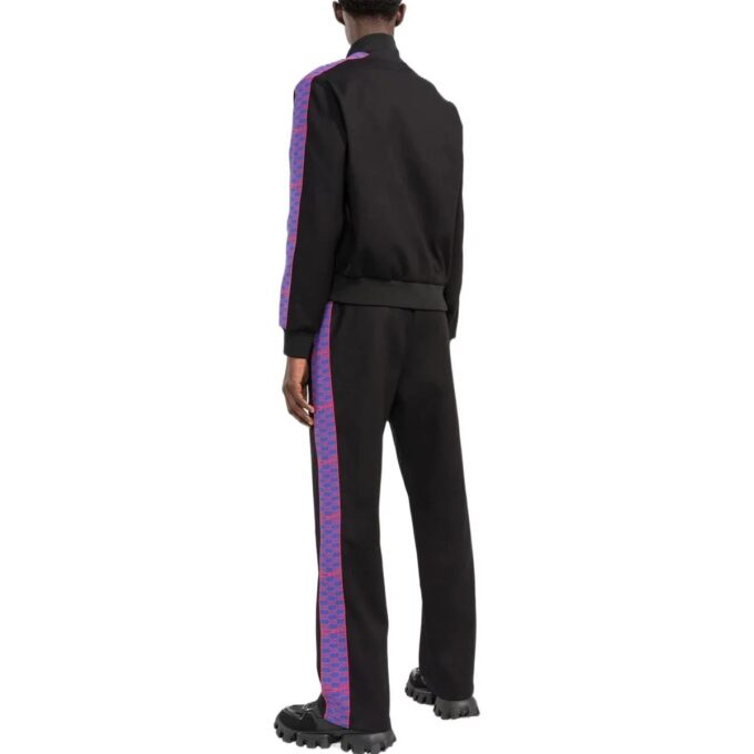 Off-White Herre SS22 Logo-trykk Rette sportsbukser/Joggebukser Løs passform Svart