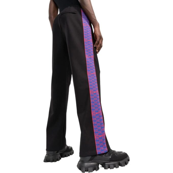 Off-White Herre SS22 Logo-trykk Rette sportsbukser/Joggebukser Løs passform Svart