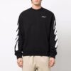 Off-White Herre SS22 Logo-trykk Rund hals Svart