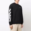 Off-White Herre SS22 Logo-trykk Rund hals Svart
