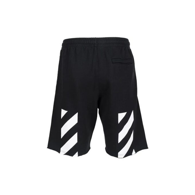 Off-White Herre SS22 Logo-trykk Sportsshorts Versjon Svart