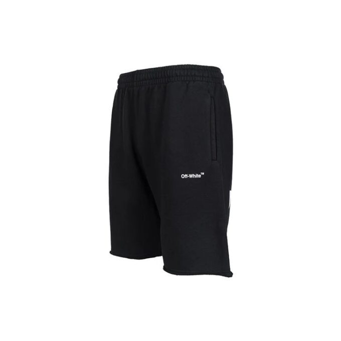 Off-White Herre SS22 Logo-trykk Sportsshorts Versjon Svart