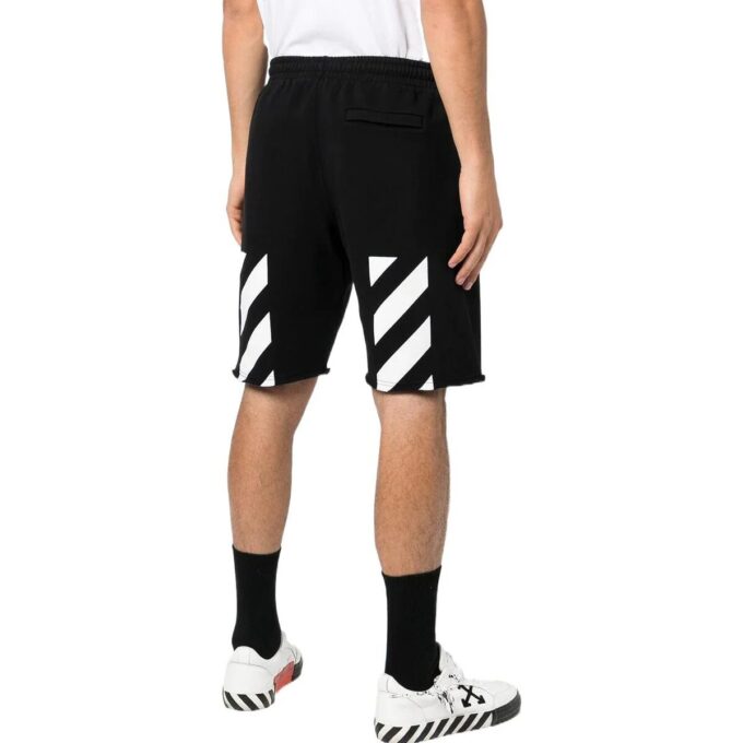 Off-White Herre SS22 Logo-trykk Sportsshorts Versjon Svart